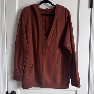 mono b Hoodie Sweatshirt, Rust, M/L, NWOT